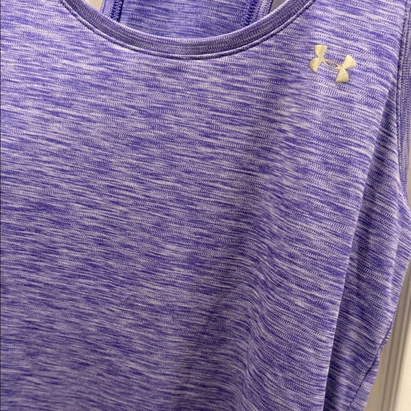 Under Armour Women's Heat Gear Purple Tank Top - Picture 3 of 5